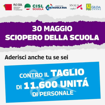 Sciopero 30 maggio