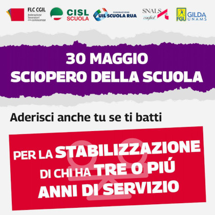 Sciopero 30 maggio