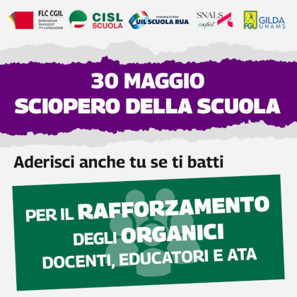 Sciopero 30 maggio