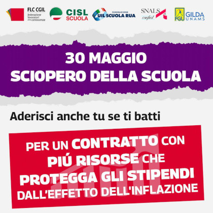 Sciopero 30 maggio