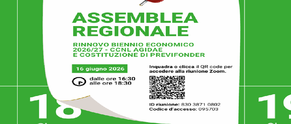ASSEMBLEA REGIONALE CCNL AGIDAE