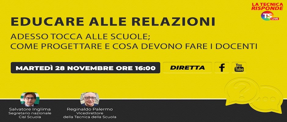 EDUCARE ALLE RELAZIONI - INTERVISTA A SALVO INGLIMA, SEGRETARIO NAZIONALE CISL SCUOLA