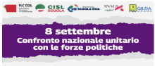 8 settembre confronto nazionale con le forze politiche 8 settembre confronto nazionale con le forze politiche