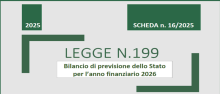 legge n.199 - legge di bilancio